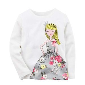Carter's long-sleeved princess tee